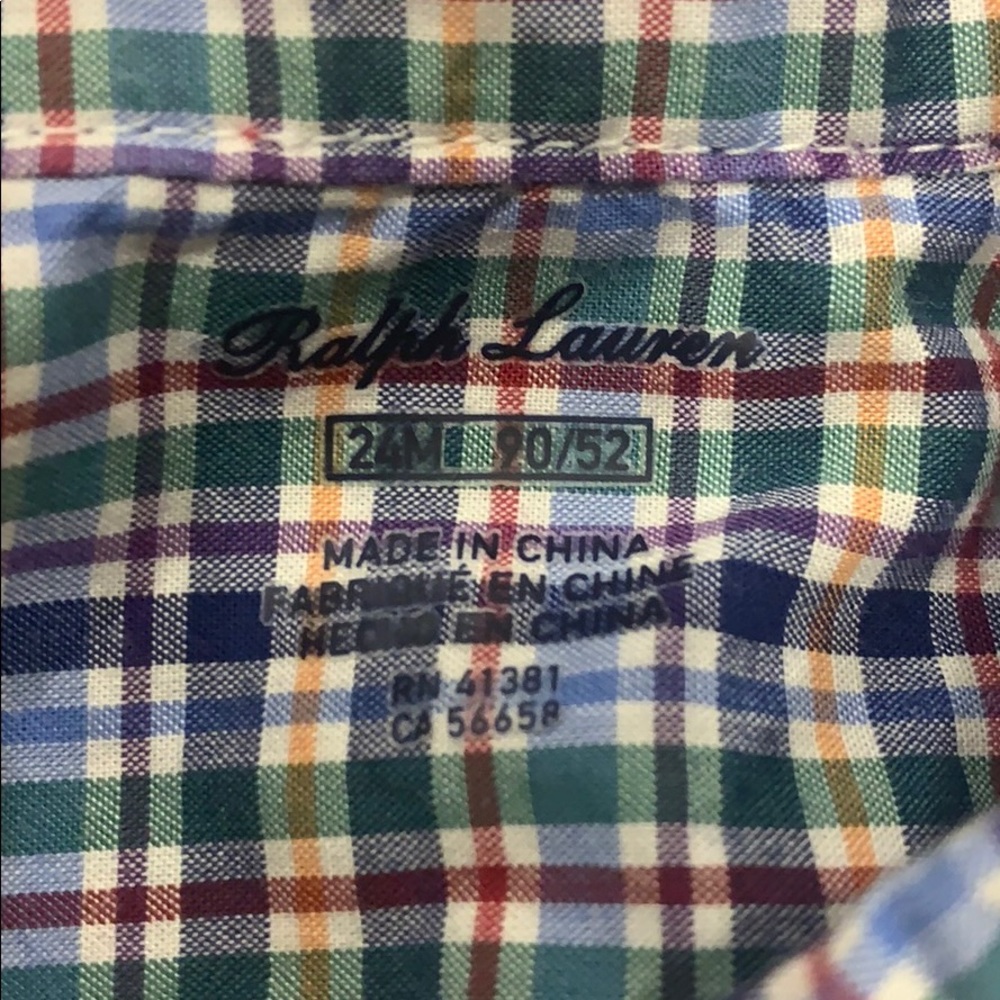 Plaid button down - Picture 2 of 2